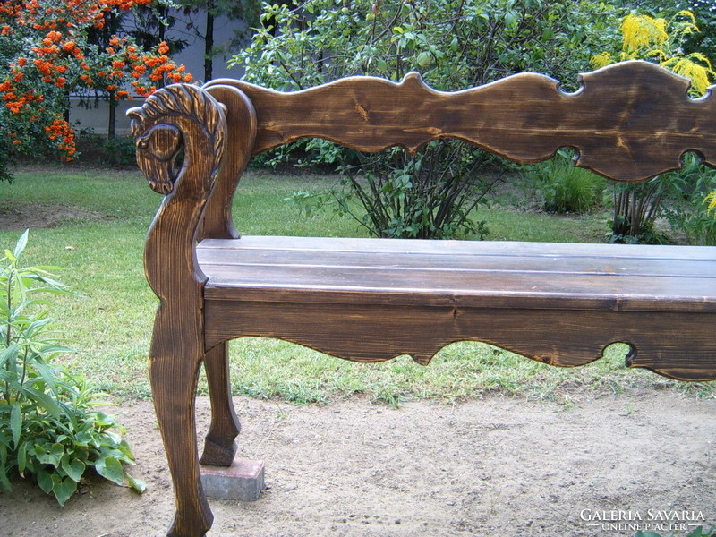 Horse bench loca carved bench wooden bench equestrian gift equestrian products riding horse head bench wood carving equestrian furniture