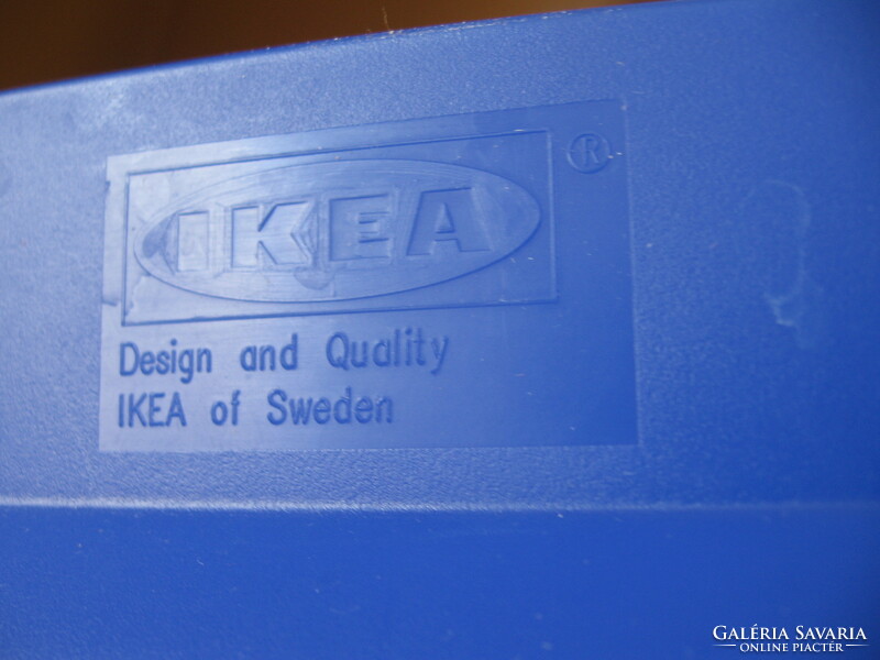 Retro kék és fehér IKEA tálca SLUGIS K&L Hagberg design
