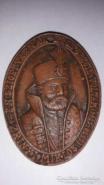 Old ceramic szigetvár - Miklós Zrínyi pendant souvenir according to the pictures