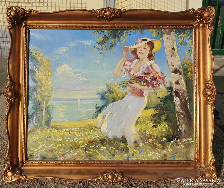 Illencz Lipót / Lány a Balatonnál