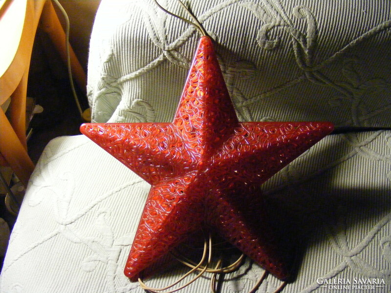 Plastic red star lamp