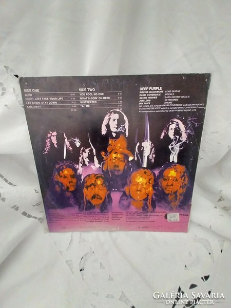 Deep Purple "Burn" LP 1974
