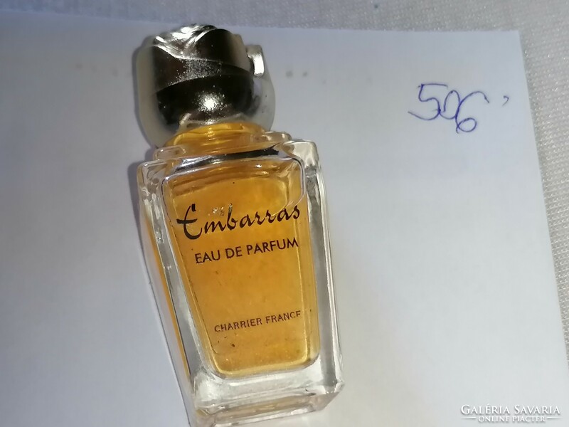 Vintage francia női parfüm: EMBARRAS Parfum Charriertől Mini 5 ml, tele van 506.