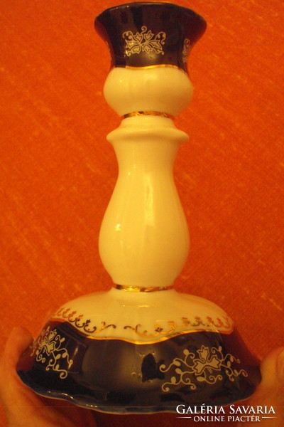 Zsolnay porcelain pompadour ii. Candle holder, in brand new condition.