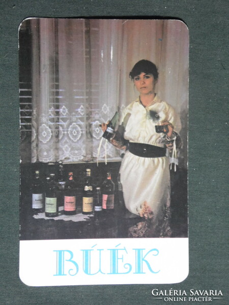 Kártyanaptár,Alföldi Meggy Traubisoda üdítő ital,Kunbajai gazdaság, 1982