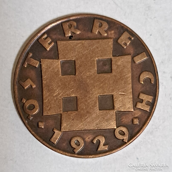 1929. Ausztria 10 Groschen, szép (575)