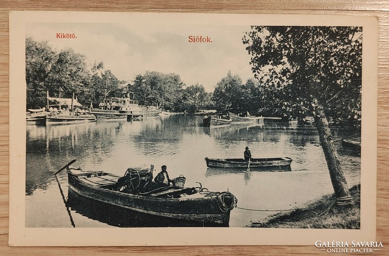 Siófok kikötő képeslap 1930 körüli