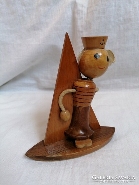 Craftsman wooden corkscrew sailor, boatman, balatonis.