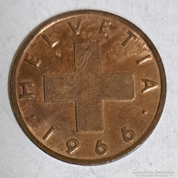 1966. Svájc 2 Rappen (B) (582)