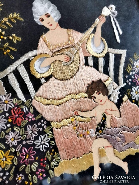 Art Nouveau silk image