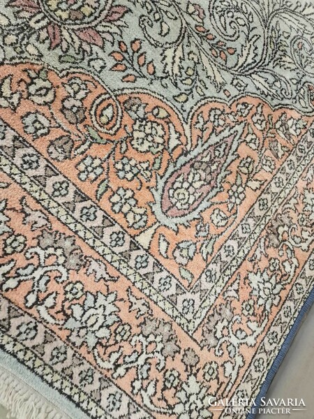Kashmir 120x200 cm hand-knotted silk brown carpet bfz495