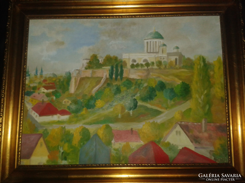 Szignált festmény szép keretben ( Sziráki László )  60 x 45 cm