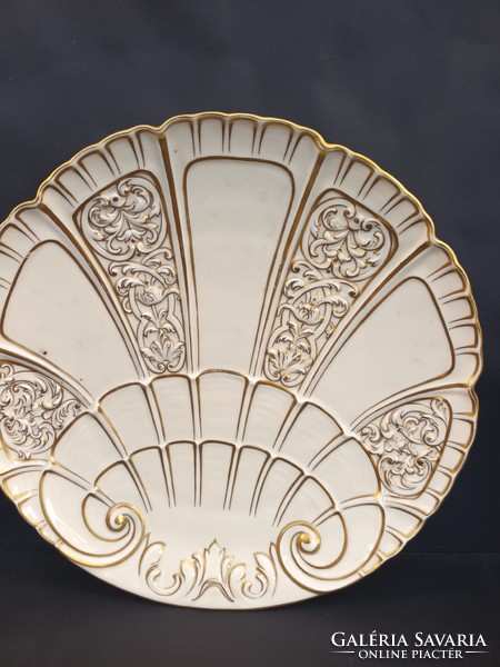 Zsolnay decorative bowl with shield 31 cm