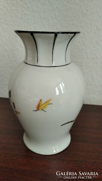 Art deco Zsolnay vase + figure {p18}