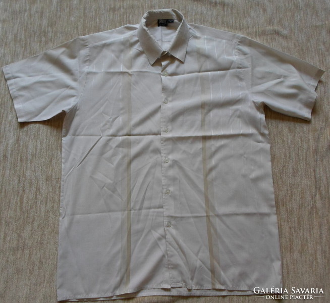 Retro men's shirt 4.: Sand-colored short-sleeved shirt