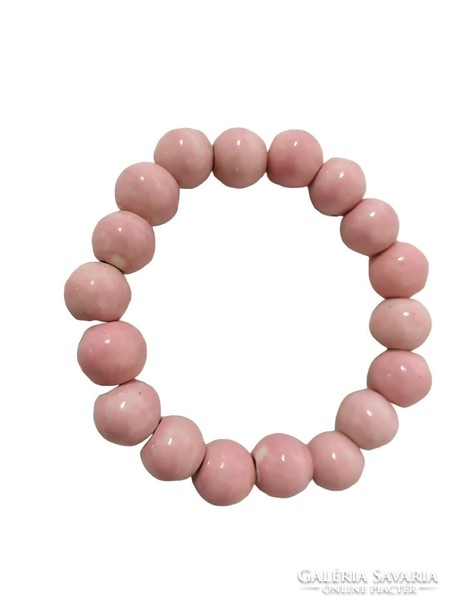 Ceramic bracelet ash pink