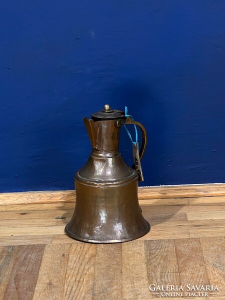 Red copper jug, approx. 30 cm