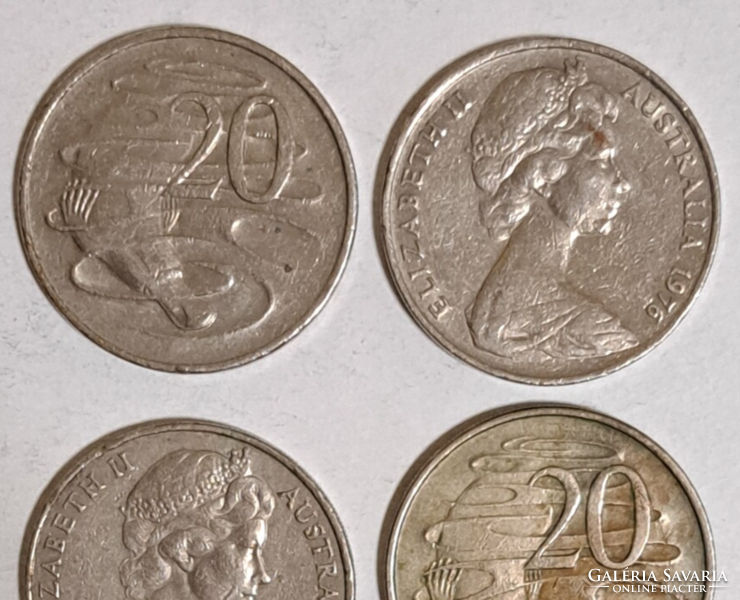 4 darab Ausztrália 20 Cent (588)