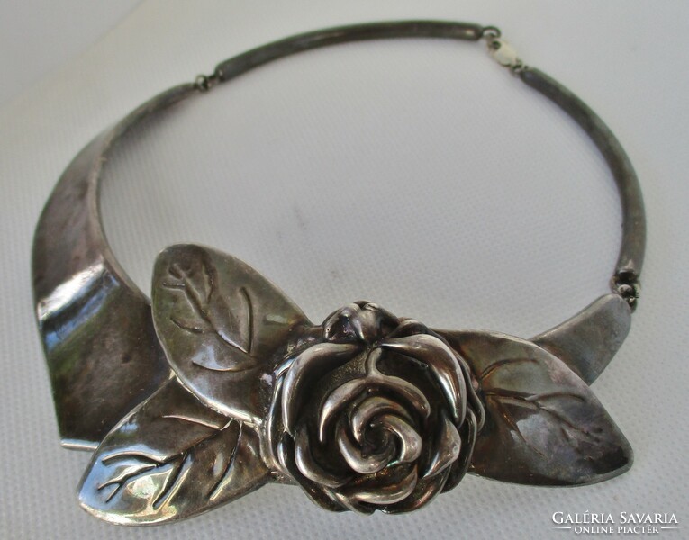 Old m. Beautiful rare silver necklace by Israeli jewelry maker Vismonski