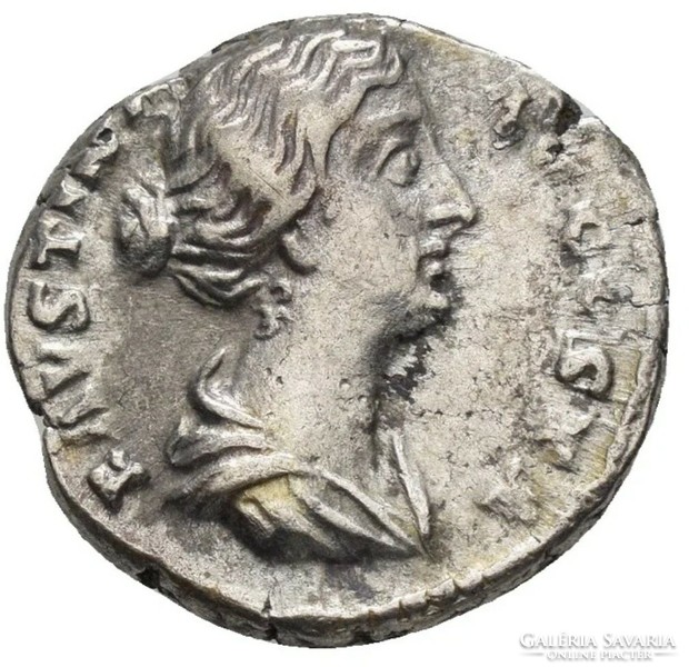 Faustina II (147-176) Denar, Spes, Római Birodalom, ezüst denarius