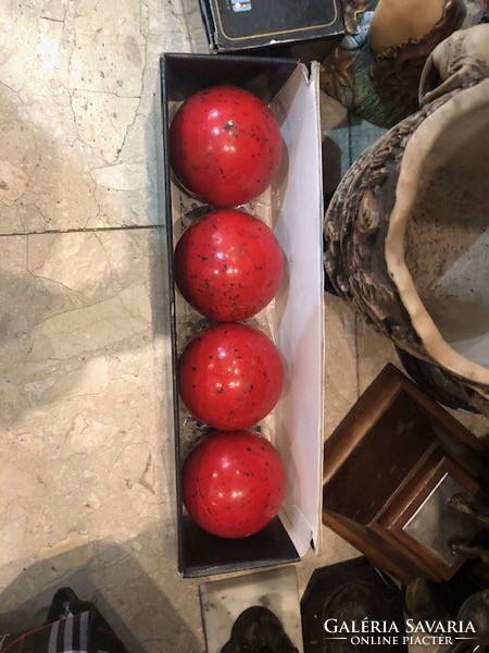 Antik verseny Bocce Balls, Petanque, bocsa eredeti dobozában