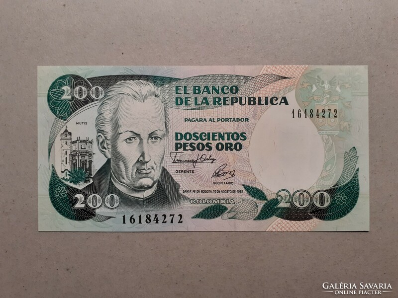 Kolumbia-200 Pesos 1992 UNC
