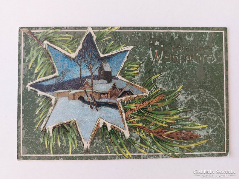 Régi képeslap 1911 karácsonyi levelezőlap