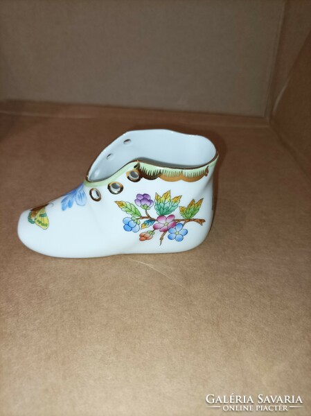 Herend porcelain shoes, size 7 cm, flawless. Victoria pattern