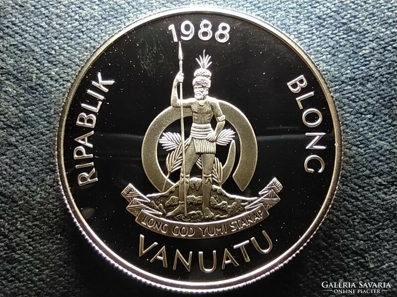 Vanuatu XXIV Nyári Olimpia 1988 Szöul .925 ezüst 50 vatu 1988 PP (id66333)