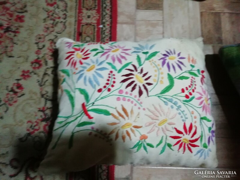 Antique embroidered pillow 12.