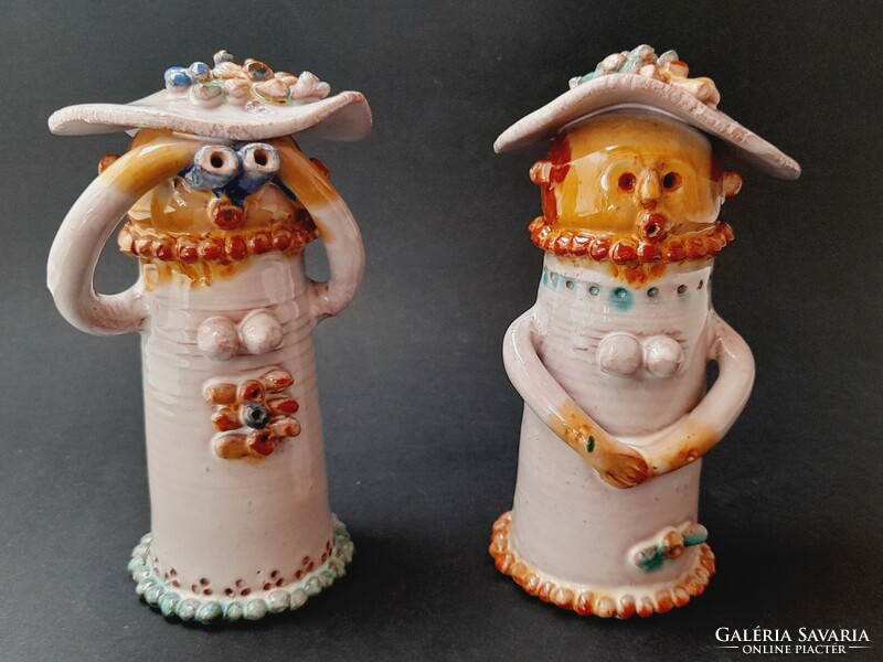 Csavlek etelka ceramic figurines, 2 in one, 13 cm