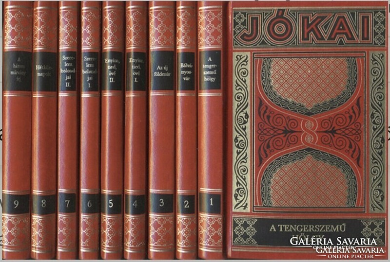 Jókai mór's works 1-70 books + 2 volumes, collection decorative collection
