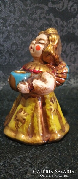 Ceramic angel face decorative statue negotiable.