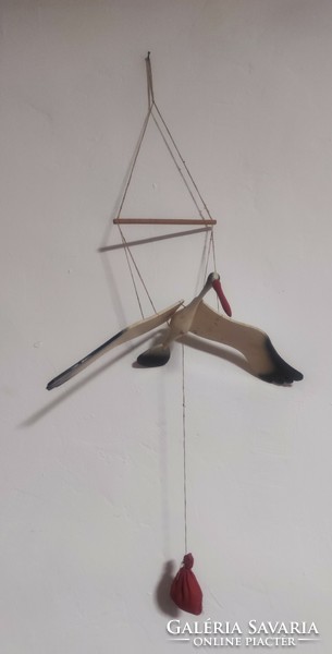 Flying stork, children's toy