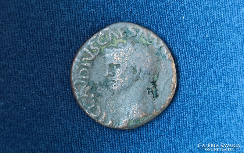 Claudius (41-54)!!! As (Minerva pajzzsal) | 1 db római bronz érem