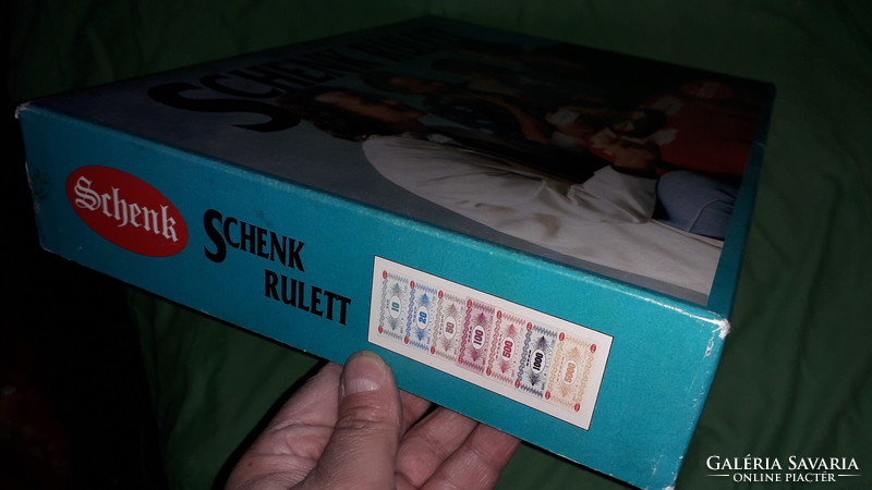 Retro Károly Schenk roulette game board game unplayed according to the pictures