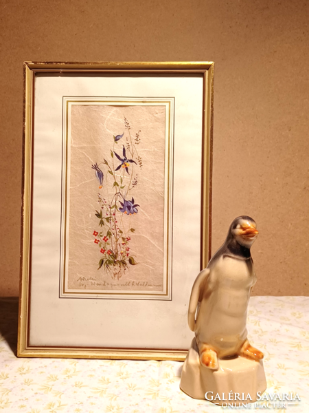 Porcelain penguin with Faimar mark