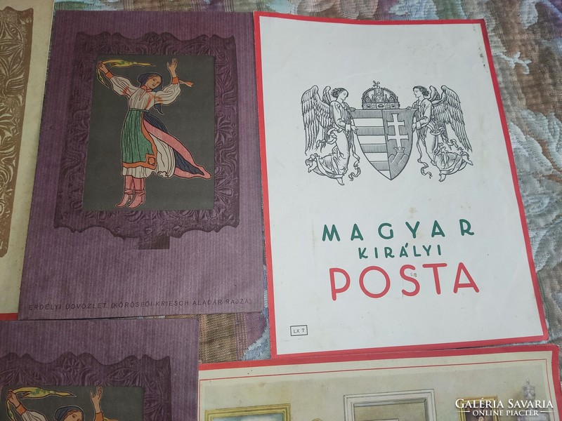 Old telegrams Hungarian Royal Post