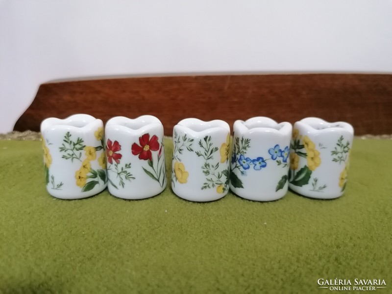 Porcelain mini candle holder 5 pcs funny design w Germany