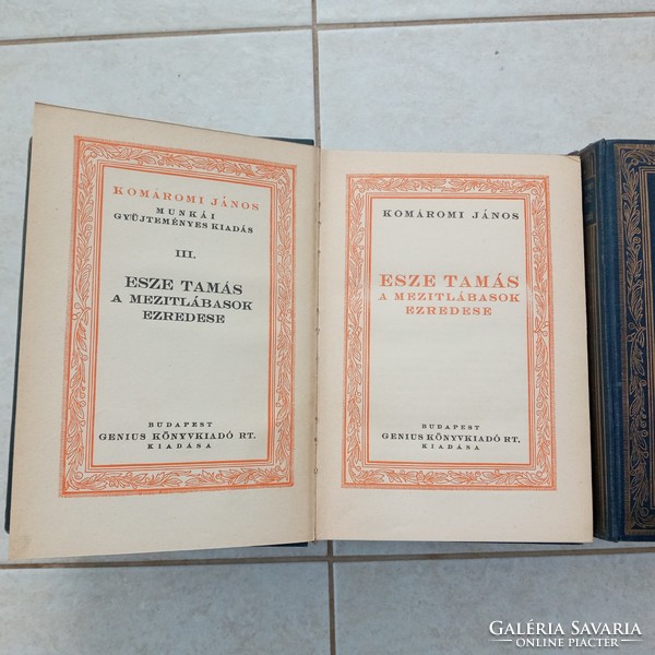 Komáromi János munkái gyüjteményes kiadás 16 kötet 1930 könyv