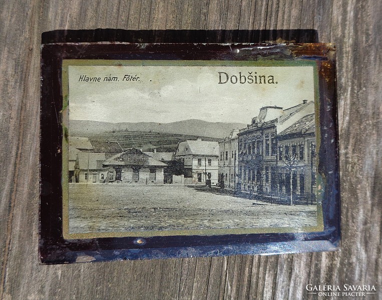 Dobsina main square small picture from the turn of the century