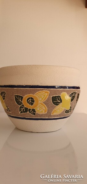 Migros ceramic flower bowl, flower pot, kasbo
