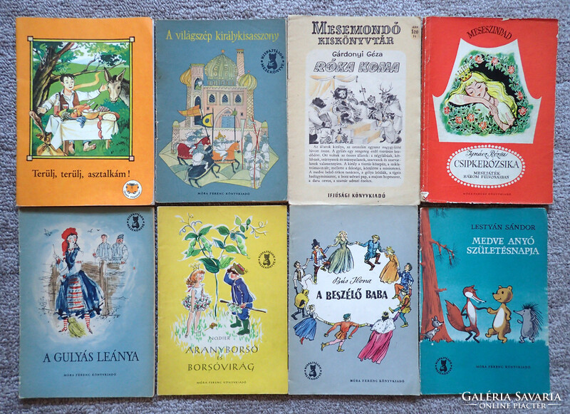 Retró vintage Kispajtások gyerek mese füzet gyerekkönyv mesekönyv mesefüzet csomag gyűjtemény 8 db