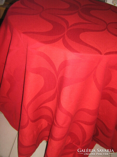 Beautiful vintage red woven curtain