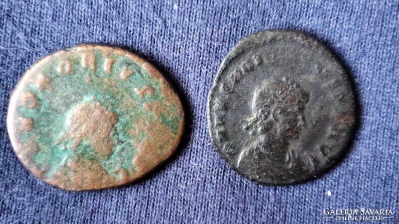 Honorius és Arcadius!!! Az első nyugat- és kelet-római császár | 2 db római érem