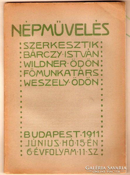 Népművelés c. folyóirat 1911