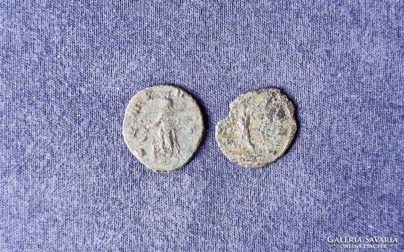 Claudius Gothicus (268-270) !!! Jupiter and genius !!! | 2 Roman bronze medals