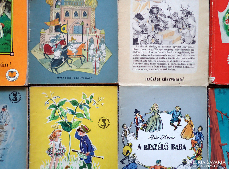 Retro vintage nursery rhymes children's storybook children's book storybook storybook package collection 8 pcs