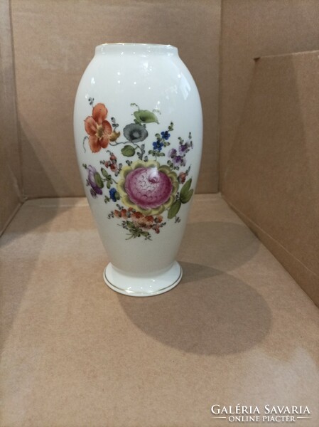Herendi porcelán váza, hibátlan, 18 cm-es, ajándéknak.