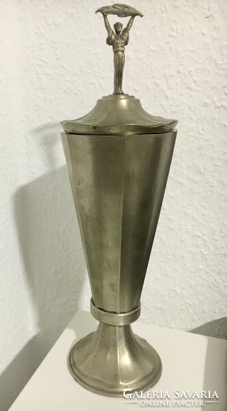 Old silver plated goblet cup